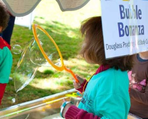 Bubbles of all sizes will fill the air on Rutgers Day.